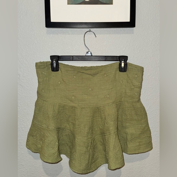 American Eagle Embroidered Babydoll Tube Top - Picture 2 of 4